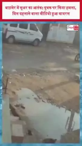 बाड़मेर में सूअर का आतंक: युवक पर किया हमला, दिल दहलाने वाला वीडियो हुआ वायरल
#बाड़मेर #सूअर #आतंक #युवक
