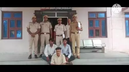 गंगापुर: गंगापुर सिटी थाना सदर ने चोरी की वारदात करने वाले तीन मुलजिमों को किया गिरफ्तार