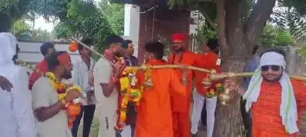 खंडवा नगर: आरंभ कावड़ यात्रा खंडवा पहुंची, खंडवा सहित प्रदेश की सुख-समृद्धि के लिए की कामना