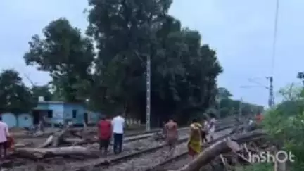 सलेमपुर: भटनी वाराणसी रेलखंड पर रेलवे ट्रैक पर गिरा पेड़, 3:30 घंटे तक ट्रेनों का आवागमन रहा बाधित