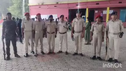 सुपौल: सुपौल में सिपाही भर्ती परीक्षा को कदाचार मुक्त कराने के लिए पुलिस बल तैनात