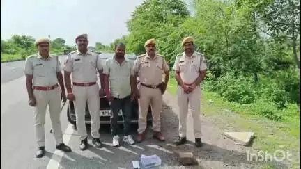 निम्बाहेड़ा: निम्बाहेड़ा में जलिया चेकपोस्ट नाकाबंदी के दौरान पिस्टल और कारतूस बरामद, MP का आरोपी गिरफ्तार