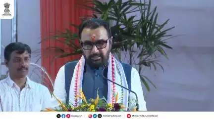 केंद्रीय आयुष राज्यमंत्री (स्वतंत्र प्रभार) प्रतापराव जाधव ने NIH के छात्रावास का उद्घाटन किया ।
