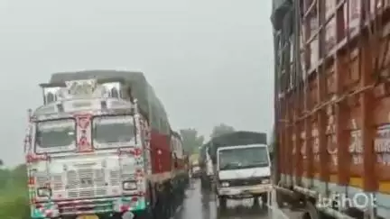 कटनी नगर: गरिनिया में आरटीओ विभाग द्वारा ड्राइवर से मारपीट, लगा जाम, समझाइश से खुला