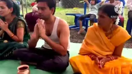 पंधाना: बोरगांव बुजुर्ग में नवनिर्मित शिव मंदिर में प्राण प्रतिष्ठा से पहले प्रतिमाओं का नगर भ्रमण