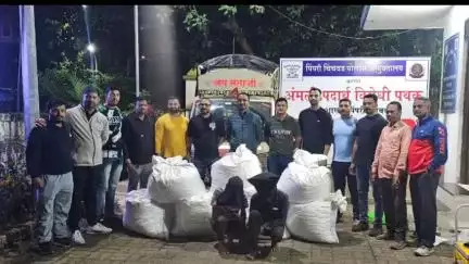 खेड: चाकण येथे टेम्पोतून १ कोटी ३३ लाखांचा गांजा जप्त, पोलिसांनी दोघांना केली अटक