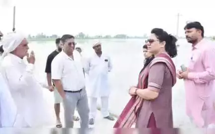 बहादुरगढ़: उपायुक्त स्वप्निल रविंद्र पाटिल ने विभिन्न गांवों में जल निकासी प्रबंधों का लिया जायजा