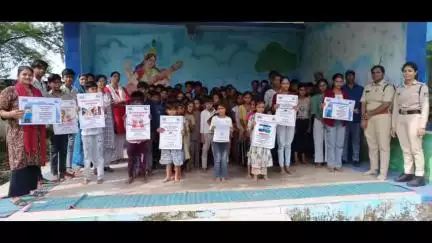 राजगढ़: अहिंसा वेलफेयर सोसाइटी और पुलिस ने बरखेड़ा गांव में चलाया नशा मुक्ति अभियान