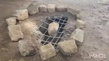 विदिशा नगर: खरीफ फाटक गल्ला मंडी गेट के पास 10 दिन पहले बना नाला हुआ क्षतिग्रस्त