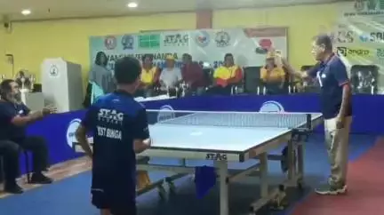 বারুইপুর: সারাবাংলা টেবিল টেনিস প্রতিযোগিতার শেষ দিনে পুরস্কার বিতরণ করা হলো, গোবিন্দপুর স্বামী বিবেকানন্দ ইঞ্জিনিয়ারিং কলেজে