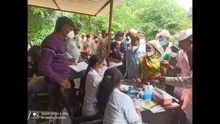 સંજેલી: માંડલી પ્રાથમિક આરોગ્ય કેન્દ્ ખાતે મોબાઇલ ટીબી એ-ક્ષરે વાન દ્વારા ટીબીની તપાસ કરાઈ