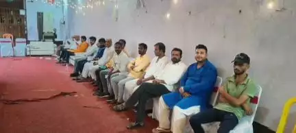 नोखा: मुख्य बाजार में मारुति उत्सव भवन के प्रांगण में व्यापार मंडल के अध्यक्ष की श्रद्धांजलि सभा का आयोजन किया गया