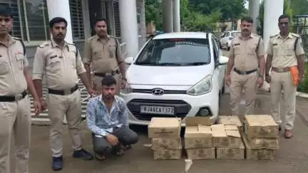 नीमच नगर: नीमच सिटी पुलिस ने अवैध शराब की बड़ी खेप पकड़ी, 108 लीटर देशी मदिरा के साथ एक आरोपी गिरफ्तार