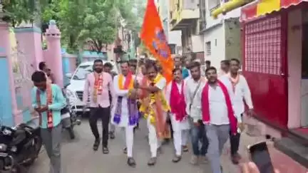 घट्टिया: विधायक सतीश मालवीय 84 महादेव दर्शन धार्मिक यात्रा में शामिल हुए