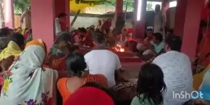 फतुहा: सम्मसपुर राम जानकी ठाकुरबाड़ी में आयोजित 41 दिवसीय अखंड कीर्तन का समापन