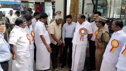 கோவை தெற்கு: காந்திபுரம் சிறைச்சாலை பெட்ரோல் பங்கில் சட்டமன்ற பேரவை மதிப்பீட்டு குழுவினர் ஆய்வு