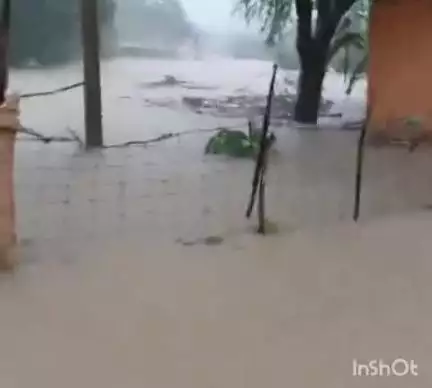 भानपुरा: भानपुरा क्षेत्र के बोरदा गांव में मूसलाधार बारिश से बाढ़ जैसे हालात, प्रशासन अलर्ट पर