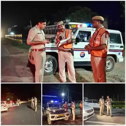 जिला दौसा के संपूर्ण थाना क्षेत्र में की गई ए श्रेणी की #नाकाबंदी को जिला पुलिस अधीक्षक दौसा #श्री_सागर_राणा_आईपीएस द्वारा चैक किया जाकर आवश्यक दिशा निर्देश दिए गए।
#IgpJaipur 
#PoliceRajasthan 
#DausaPolice