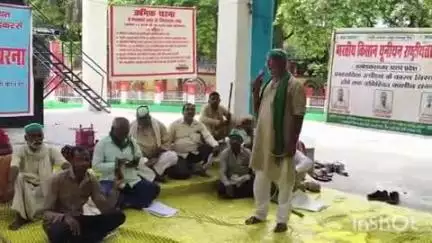 अकबरपुर: अंबेडकरनगर में किसान यूनियन का धरना, पुलिस कार्रवाई न होने से नाराज कार्यकर्ताओं ने दी आंदोलन की चेतावनी