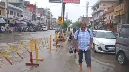 भारतीय जनता पार्टी की सरकार के विकास का बुरा हाल 
पहली बारिश से डुबा दादरी सुशील धानक