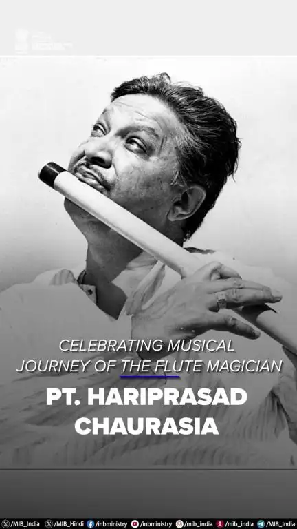 Celebrating the journey of the master of Bansuri Pt. Hariprasad Chaurasia.