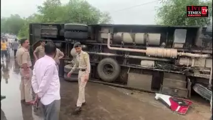 नालागढ़ में गोल जमाला के पास पलटी HRTC बस, तक़रीबन 18 यात्री घायल