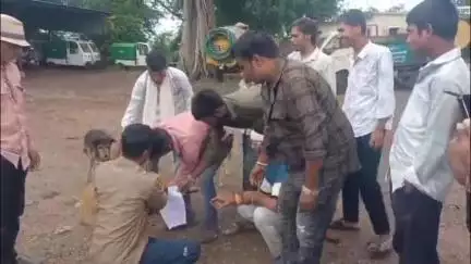 रतलाम: CMO नहीं मिले तो पार्षदों ने कुत्ते को दिया ज्ञापन, धामनोद नगर पंचायत कार्यालय के बाहर जमकर की नारेबाज़ी