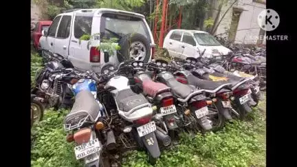 नीमच नगर: नीमच जिले के पुलिस थानों में 426 जब्त वाहनों की नीलामी हुई