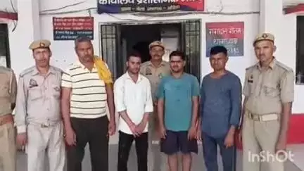 बिधूना: बेला थाना पुलिस ने अलग-अलग गांव में हुई लड़ाई-झगड़ा और मारपीट के मामले में चार लोगों पर की कार्रवाई