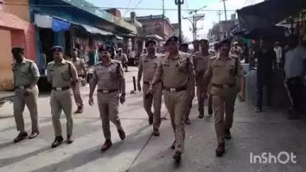 अनूपशहर: अनूपशहर में एडीजी और डीआईजी ने कावड़ मेले की व्यवस्थाओं का किया जायजा