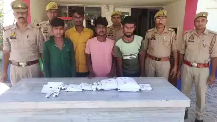 स्वार: स्वार कोतवाली पुलिस ने चोरी की तीन घटनाओं का किया खुलासा, चार अभियुक्तों को गिरफ्तार कर भेजा जेल