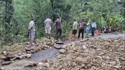 मंडी: उपमंडल कोटली के ग्राम पंचायत तरनोह के रोपड़ गांव में तबाही का मंजर