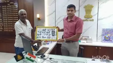 आमगाव: जिल्हाधिकारी कार्यालय येथे जीवन गौरव फाउंडेशनतर्फे जिलाधिकारी प्रजीत नायर यांचा सत्कार