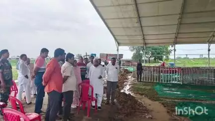 गढ़वा: सांसद ने गढ़वा फोरलेन बाईपास सड़क के उद्घाटन कार्यक्रम स्थल पर तैयारियों का जायजा लिया