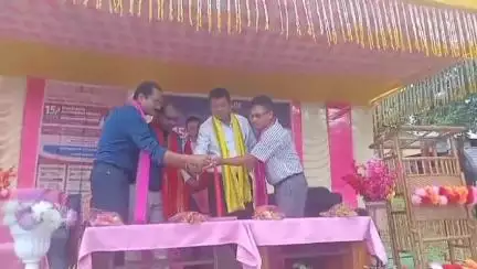 জামপুইজলা: ওয়েস্ট জারুবাঁচায় মুসরায়পাড়া হাই স্কুল মাঠে জনজাতি গৌরব দিবস উদযাপন