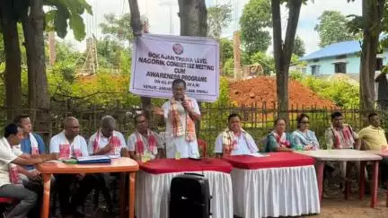 ডিফু: বোকাজানৰ অমৰাজানত থানা পৰ্যায়ৰ নাগৰিক সমিতিৰ সভাত উপস্থিত বিধা সভাৰ উপাধ্যক্ষ ডাঃ নোমল মমিন