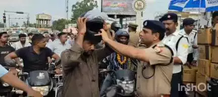 सिरसागंज: जैन मंदिर चौराहा पर सड़क सुरक्षा अभियान हुआ संपन्न, 610 वाहन चालकों का किया गया चालान