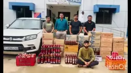 દાંતીવાડા: દાંતીવાડામાં 13,લાખનો  દારૂ ઝડપાયો બ્રેઝ ગાડીમાંથી 1611 બોટલ દારૂ સાથે એક આરોપી પકડાયો.