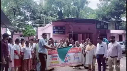 चायल: नेवादा प्राथमिक स्वास्थ्य केंद्र में विशेष संचारी रोग नियंत्रण अभियान की जन जागरूकता रैली का आयोजन हुआ