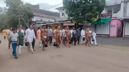 केसली: निर्यापक मुनि अभयसागर महाराज का हुआ मंगल प्रवेश