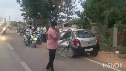 ಮಾಲೂರು: ಜೋಡಿಪುರ ಗೇಟ್ ಬಳಿ ಚಾಲಕನ ನಿಯಂತ್ರಣ ತಪ್ಪಿ ಮರಕ್ಕೆ ಕಾರು ಡಿಕ್ಕಿ, 8 ತಿಂಗಳ‌ ಗರ್ಭಿಣಿ ಸಾವು