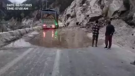 Himachal Pradesh: Flood Near Poobrani Jhula Blocks NH-5