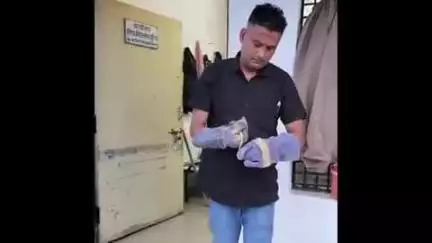झांसी: झांसी के हीरोज ग्राउंड के कार्यालय में निकला विष खापड़ा, टीम ने रेस्क्यू कर पकड़ा, वीडियो आया सामने