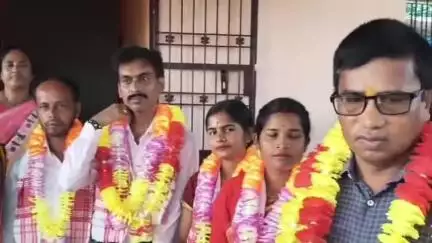 করিমগঞ্জ: বিনা প্রতিদ্বন্দ্বিতায় রংপুর GP-র সভানেত্রী হলেন রিমি নাথ ও সহ সভাপতি হলেন রেবন্ত বিশ্বাস, দেওয়া হল সংবর্ধনা