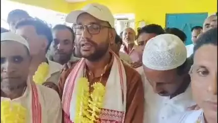 হাইলাকান্দি: হাইলাকান্দিতে বিনা প্রতিদ্বন্দ্বিতায় নিমাইচান্দপুর জিপির সভাপতি ও উপ সভানেত্রীকে শুভেচ্ছা ও অভিনন্দন জ্ঞাপন করেন ZPM