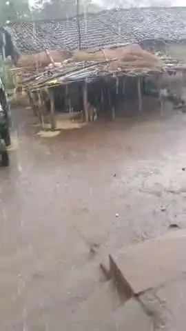 धूपी में बारिश हुई आज यहां अच्छा पानी गिर रहा है