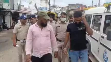 खंडवा नगर: खंडवा: कोतवाली पुलिस ने भगत सिंह चौक से दो गुंडों का जुलूस निकाला