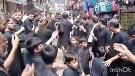 आरा: मुहर्रम की 6 तारीख को आज कर्बला के शहीदों के नाम का मातमी जुलूस 'बीबी का डोला' निकाला गया