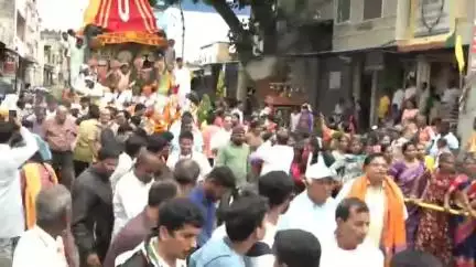 ದಾವಣಗೆರೆ: ನಗರದಲ್ಲಿ ಮಳೆಯಲ್ಲೂ ಜರುಗಿದ ಶ್ರೀ ಜಗನ್ನಾಥನ ಭವ್ಯ ರಥೋತ್ಸವ