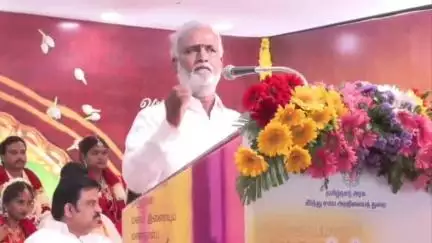 மயிலாப்பூர்: ராஜா அண்ணாமலைபுரத்தில் நடந்த நிகழ்ச்சியில் பேச முடியாமல் திணறிய அமைச்சர் சேகர்பாபு